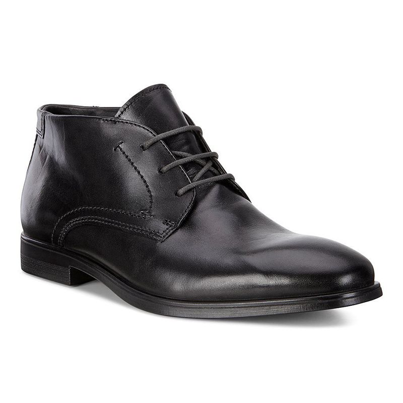 Botas Ecco Melbourne Para Hombre,Negras,120985-JWU